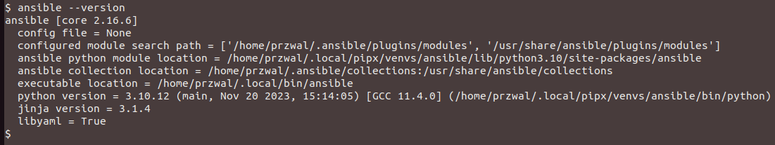 command to check ansible version