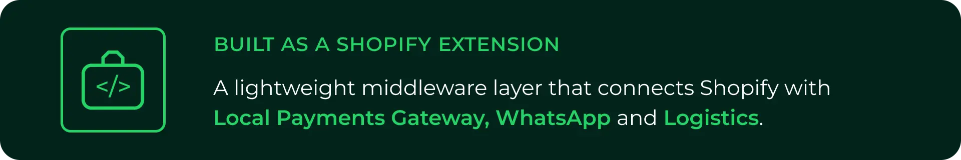 Lightweight Middleware Banner